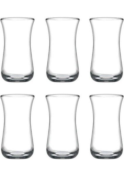 42641 Fit Cam 6lı Çay Rakı Bardağı Takımı Seti 120CC