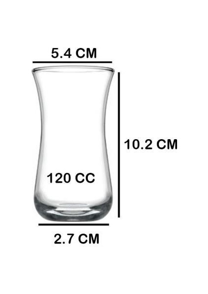 42641 Fit Cam 6lı Çay Rakı Bardağı Takımı Seti 120CC fırsatları