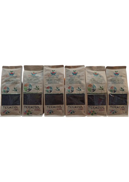 Organik Bitki Besin Gübresi Biohumus Humic 1250 ml 6 Adet Set indirimleri