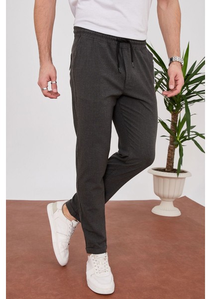 4014 Duble Paça Joger Düz Pantolon_Antrasit modelleri