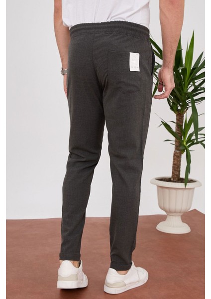 4014 Duble Paça Joger Düz Pantolon_Antrasit fırsatları
