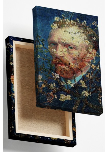 Çiçekli Van Gogh Dekoratif Kanvas Tablo, Modern Kanvas Tablo