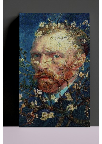 Çiçekli Van Gogh Dekoratif Kanvas Tablo, Modern Kanvas Tablo