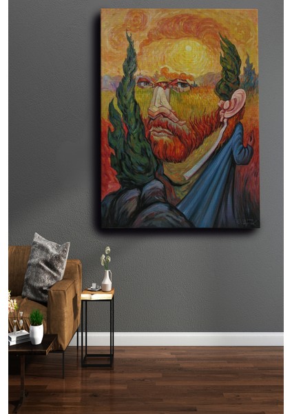 Van Gogh Benzetmesi Dekoratif Kanvas Tablo, Modern Kanvas Tablo