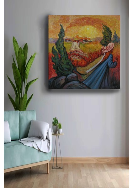 Van Gogh Benzetmesi Dekoratif Kanvas Tablo, Modern Kanvas Tablo