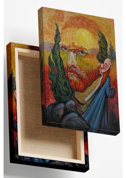 Van Gogh Benzetmesi Dekoratif Kanvas Tablo, Modern Kanvas Tablo