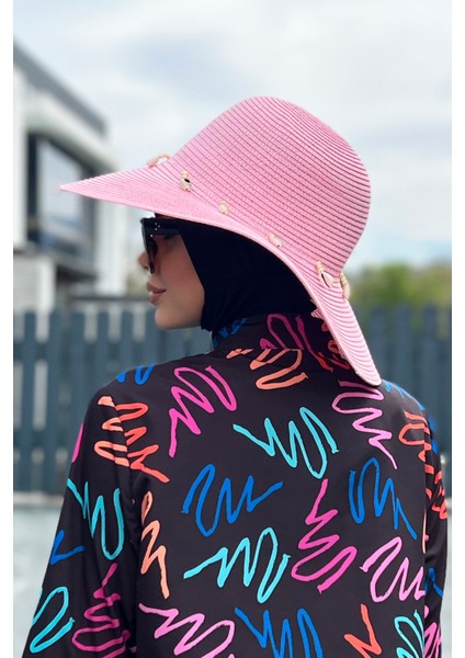 Hasır Şapka Deniz Kabuklu Pembe Rş-55 fırsatları