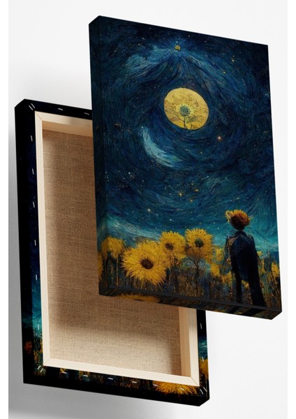 Van Gogh Ayçiçek Tarlası Dekoratif Kanvas Tablo, Soyut Kanvas Tablo