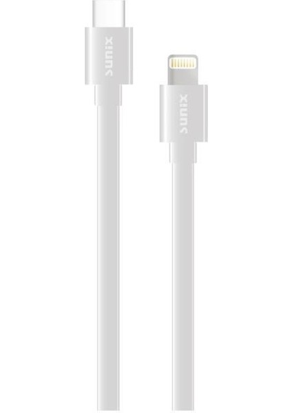 20W Soft Kablo Usb-C / Lightning Şarj ve Data Kablosu Beyaz Sc-11