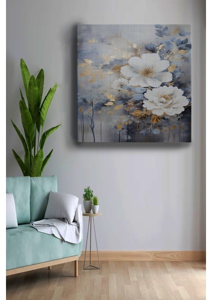 Çiçek Tuvali Dekoratif Kanvas Tablo, Modern Kanvas Tablo