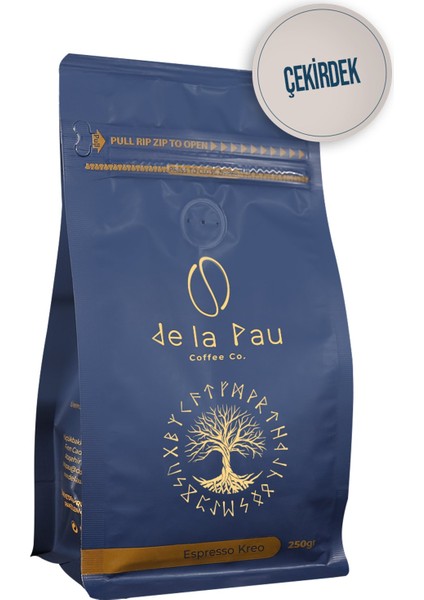Espresso Kreo Orta Kavrum Çekirdek Kahve 250 gr