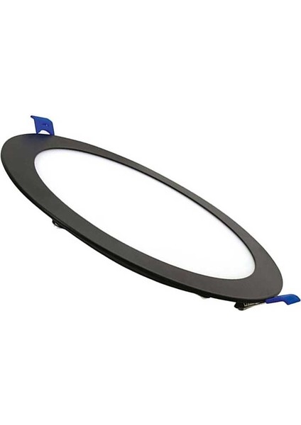 10 Adet 6W 3000K Günışığı Işık Siyah Kasa Yuvarlak Slim LED Panel KDL400B