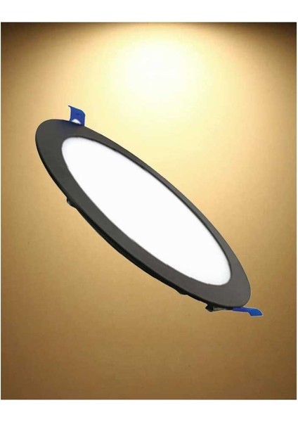 10 Adet 6W 3000K Günışığı Işık Siyah Kasa Yuvarlak Slim LED Panel KDL400B fiyatları