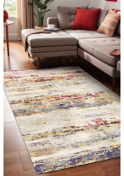 Zane Abstract Kadife Yıkanabilir Kaymaz Pamuk Tabanlı Salon Halısı fiyatları