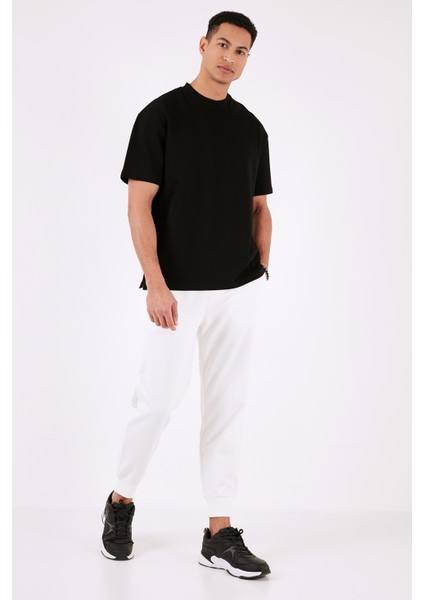 Pamuklu Bisiklet Yaka Relaxed Fit Basic T Shirt Erkek T Shirt 5902610