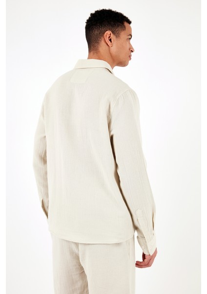 % 100 Pamuk Regular Fit Gömlek Erkek Gömlek CF24S127804