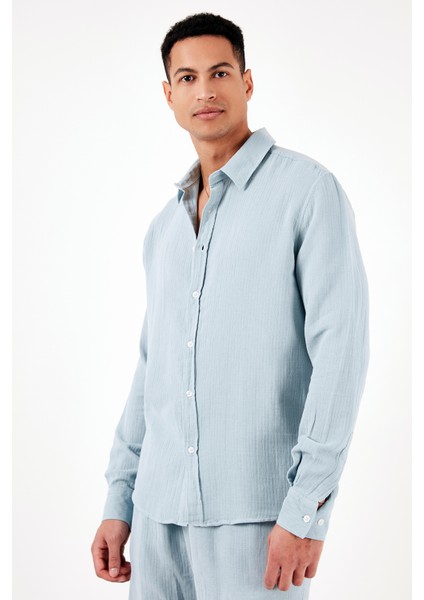 % 100 Pamuk Regular Fit Gömlek Erkek Gömlek CF24S127804