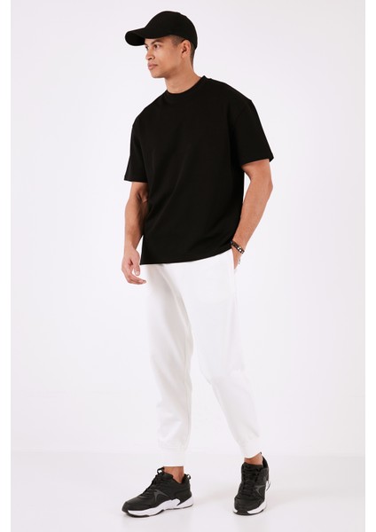 Pamuklu Bisiklet Yaka Relaxed Fit Basic T Shirt Erkek T Shirt 5902610