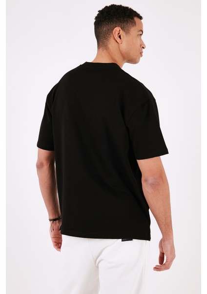 Pamuklu Bisiklet Yaka Relaxed Fit Basic T Shirt Erkek T Shirt 5902610