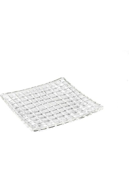 Çizgili Kare 6lı Cam Tabak 17X17X2 cm fırsatları