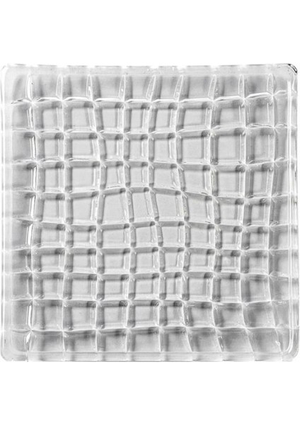 Çizgili Kare 6lı Cam Tabak 17X17X2 cm fiyatları