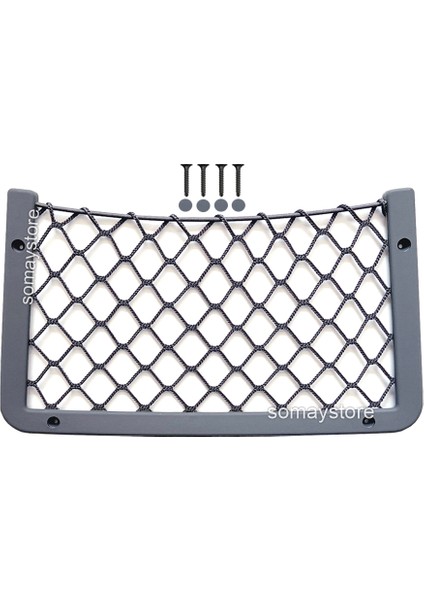 Tekne Karavan Eşya Taşıyıcı File Ceplik Gri 35 x 20 cm
