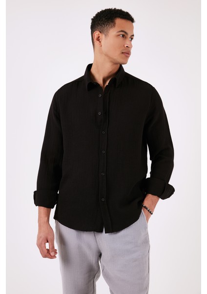 % 100 Pamuk Regular Fit Gömlek Erkek Gömlek CF24S127804