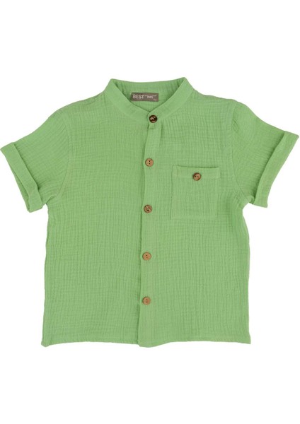 Erkek Çocuk Dik Yakalı Gömlek fırsatları
