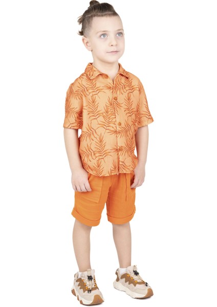 Erkek Çocuk Desenli Gömlek