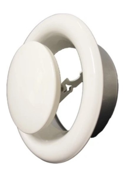 Metal Gemici Mga - 100 mm Wc - Banyo - Mutfak Anemostad Menfez (Beyaz)