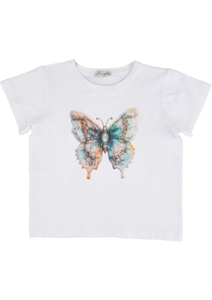 Kız Çocuk Kelebek Baskılı Bluz fiyatları
