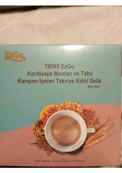 Ezgo Kordiseps Mantarı ve Tahıl Karışımı Içeren Tavsiye Edici Gıda