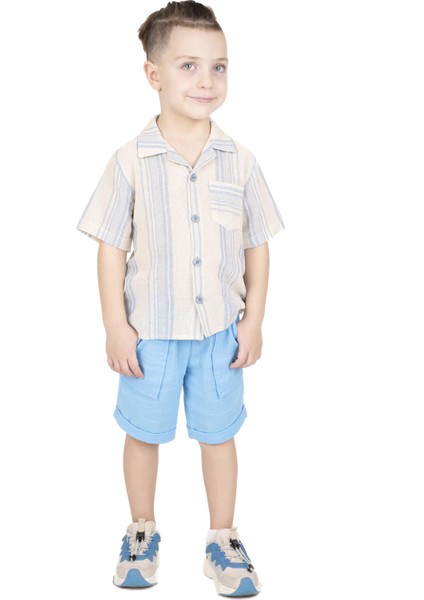 Erkek Çocuk Çizgili Gömlek