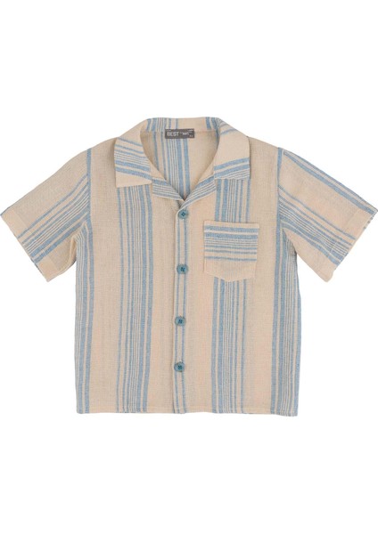 Erkek Çocuk Çizgili Gömlek modelleri