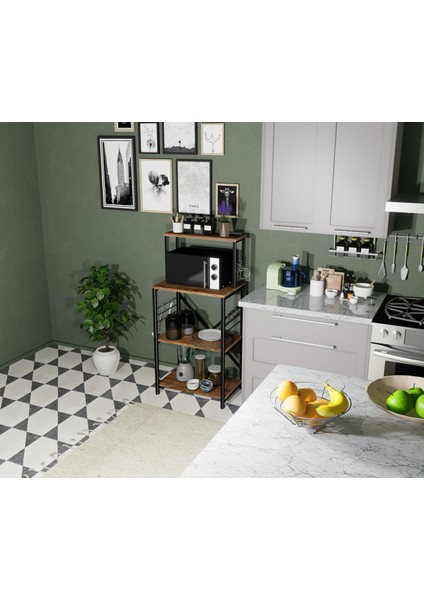 Mutfak Bangosu Premium Çok Amaçlı Raf Dolap Düzenleyici Kahve Köşesi Fincanlık fiyatları