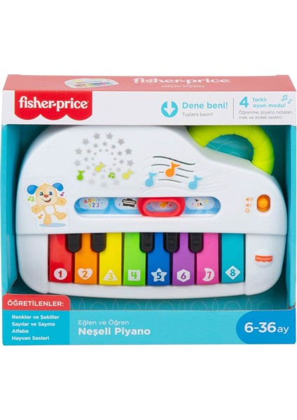 Fisher Price Işıklı ve Eğlenceli Oyuncak Piyano Türkçe GTW20