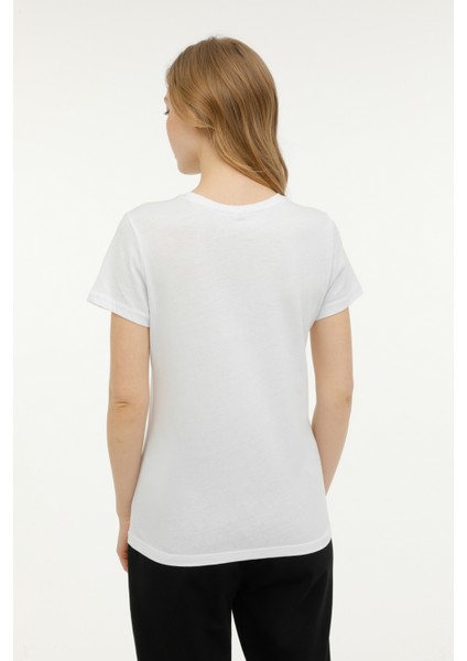 Wb Pam C Neck 11SN226 4fx Beyaz Kadın Kısa Kol T-Shirt