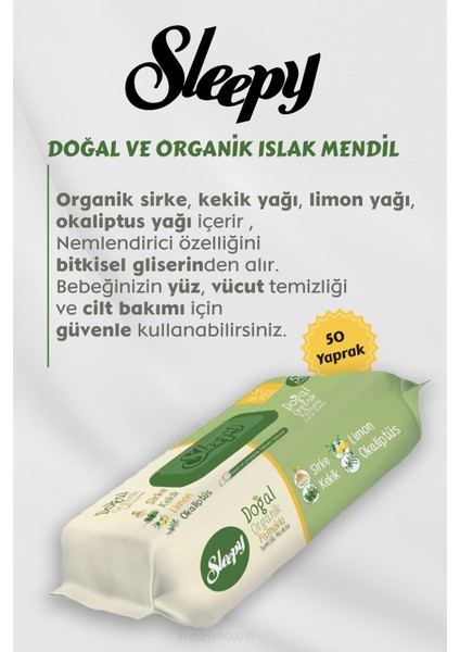 Organik Islak Mendil 25 Al 23 Öde Hediyeli fiyatları