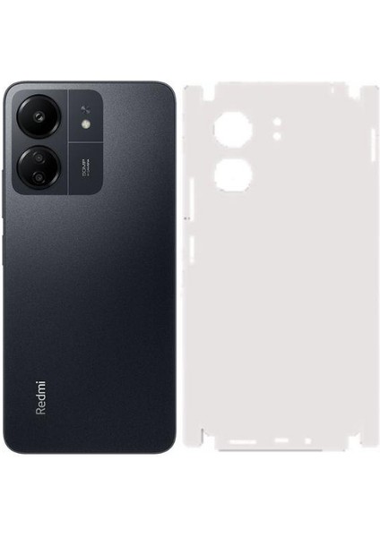 Redmi 13C İle Uyumlu Mat Arka Kaplama