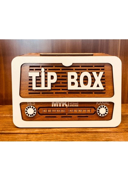 Tekno Trust Tip Box Bahşiş Kutusu Nostaljik Radyo Görünümlü