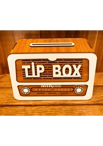 Tekno Trust Tip Box Bahşiş Kutusu Nostaljik Radyo Görünümlü