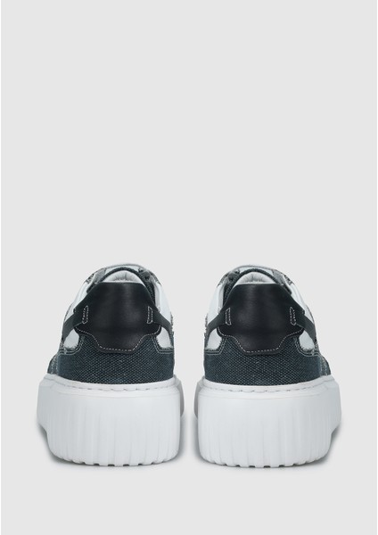 Mavi Deri Erkek Sneaker