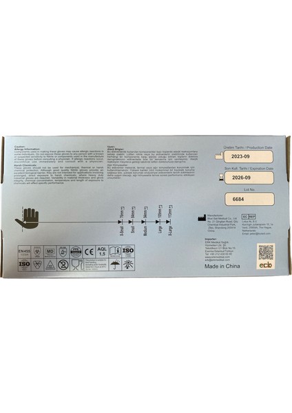 Mavi Pudrasız Nitril Çok Amaçlı Muayene Temizlik Eldiveni 100 Lü Eco fiyatları