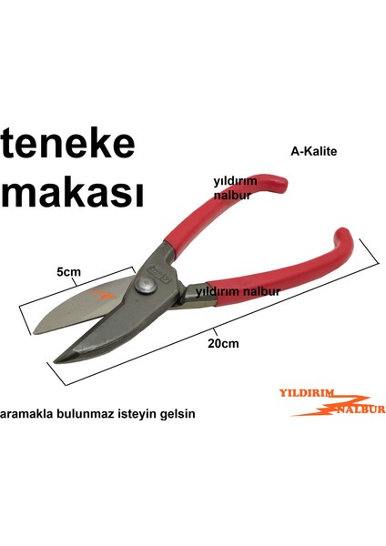 Teneke Makası 200 Kuyumcu Makası Teneke Makası Hobi Makas Kırmızı fiyatları