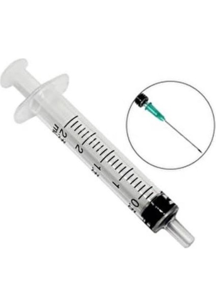 2 ml Yeşil Uç Enjektör (Şırınga) 300 Adet