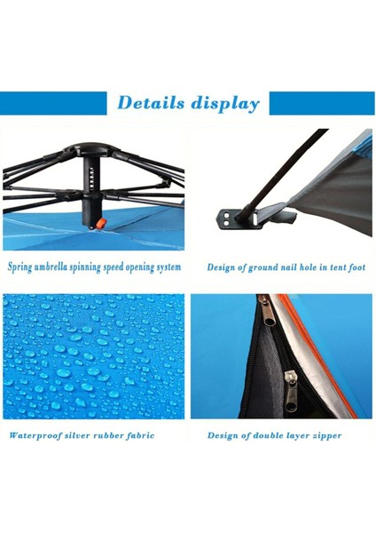 Mükemmel Aile Kampı Deneyimi 6 Kişilik Çift Katman Otomatik Çadır Anında Kurulum ve Üstün Koruma! fırsatları