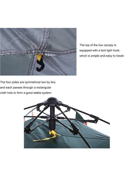 Mükemmel Aile Kampı Deneyimi 6 Kişilik Çift Katman Otomatik Çadır Anında Kurulum ve Üstün Koruma! indirimleri