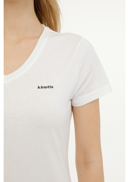 Wb V Neck 11SN227 4fx Beyaz Kadın Kısa Kol T-Shirt fırsatları