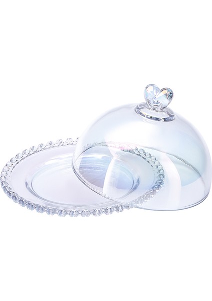 Tekno Trust Modern Rory Kek Fanusu 19 cm Turuncu Sunum Tabağı Yuvarlak 2 Parça Cam Bpa Free fiyatları