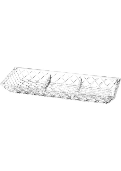 Tekno Trust Beyaz Cam Kafes Model 3 Bölme Sunumluk Dikdörtgen Sunum Tabağı 40 x 18 Avangard 1 Mikrodalgada Kull fırsatları